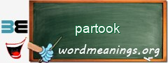 WordMeaning blackboard for partook